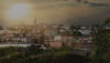 Panorama der Stadt Remscheid im Sonnenschein
