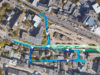 Skizze der geänderten Verkehrsführung an der Wilhelm Schuy Straße