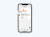 Smartphone mit geöffneter Fahrtdetails-Ansicht der SR App, sichtbar ist die Ticketoption „Einzelticket Erwachsene“ mit Preisangabe.
